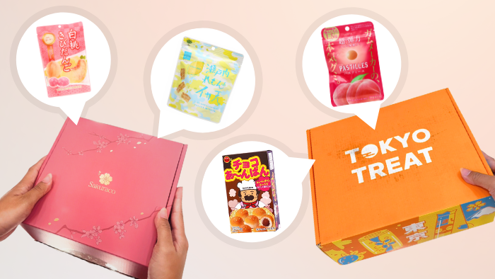 Sakuraco and TokyoTreat snack boxes from June 2023.